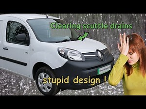 The problems of the Renault Kangoo with blocked drainage channels