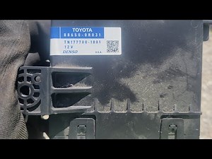 2011 Toyota Rav4 HVAC control module location and removal