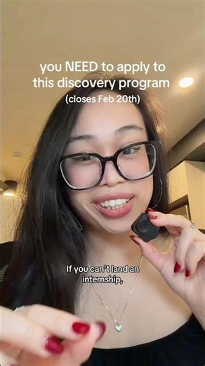 You NEED to apply to this Fortune 500 discovery program #internships