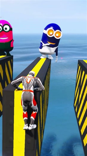 GTA 5 Epic Water Ragdolls | Spider-Man Jumps/Fails ep.4 #shorts