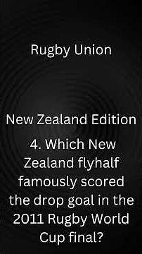 New Zealand Rugby Quiz: How Well Do You Know the All Blacks?
