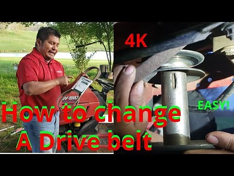 How to change Drive Belt on Troy Bilt Lawn Mower, How to replace a Riding Lawn Mower drive Belt