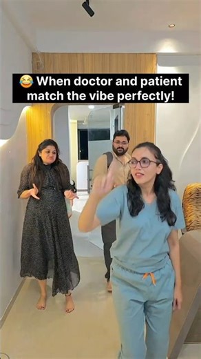 Who Said Hospitals Are Boring? 😅 Doctor & Patient Matching the Vibe! | justfunbyrahi #shorts #vibes