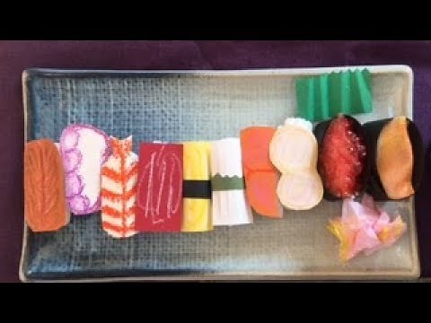 お寿司屋さんごっこ・お寿司を作ろう・作って遊ぼう・お店屋さんごっこ・楽しい・製作❤︎handmade paper SUSHI/Let's play SUSHI restaurant❤︎#468