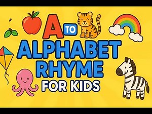 🌟 A to Z Alphabet Rhyme for Kids | Fun ABC Poem with Cute Animation | Learn English ABC Song