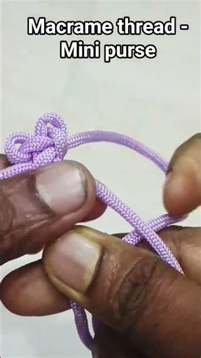 Macrame thread - Mini purse