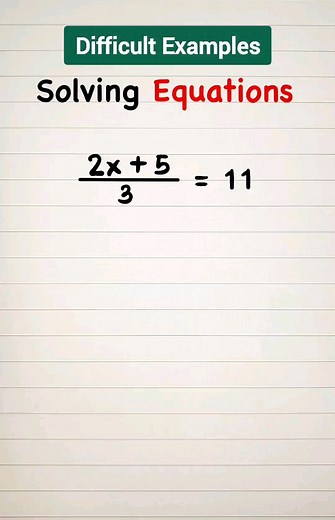 428K views · 8.3K reactions | Algebra: Solving Difficult Equation by Teacher Gon #algebra #TeacherGon #Math | Ako si Teacher Gon | Facebook