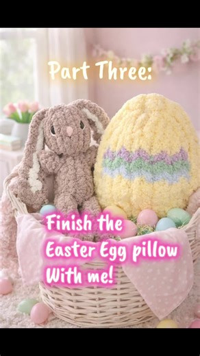 Complete Your Easter Egg Pillow with Chunky Knitting
