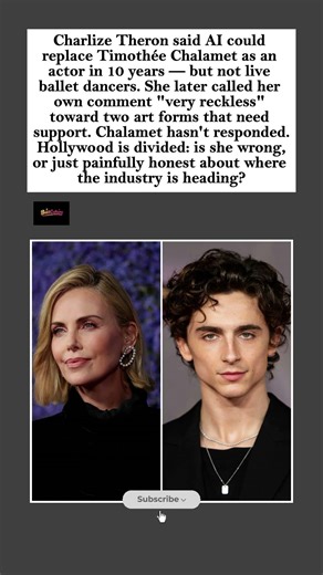 Charlize Theron Says AI Could Do Timothée Chalamet's Job in 10 Years. #viral #celebritynews