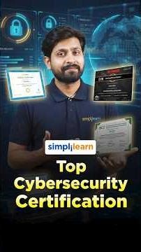 Top Cybersecurity Certifications 2026 | Best Cybersecurity Certifications | #Shorts | #Simplilearn