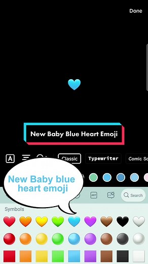 New baby blue heart is coming soon! This is how I use emoji cat with it! #emoji #emojicat #emojiart #babyblue #blue #heart #babyblue💙 #meme #tiktokmemes #cat #cutecat #animal #funnyvideos #cutevideo #viral #tiktokemoji #keyboard #tutorial #howto