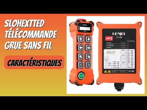 AVIS (2026) : sloHEXtted Télécommande grue sans fil. DÉTAILS