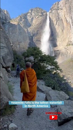 Yosemite Falls is the tallest waterfall in North America 🕊️❤️