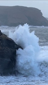 1K views · 33 reactions | Big waves at Boscastle today. This mystical...