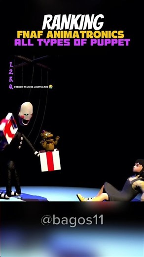 ALL TYPES OF PUPPET IN FNAF🥰 #fnaf #horror #shorts