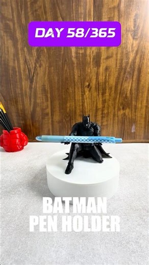 3D Printed Batman Pen Holder (Epic Desk Setup)