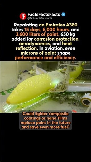 ✈️ Repainting the A380: The 6,000‑Hour Engineering Art of Aviation