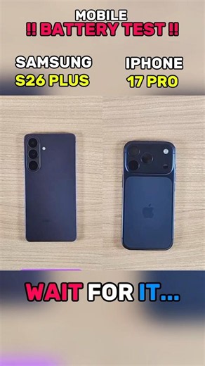 ⚡☠️😱 IPHONE 17 PRO VS SAMSUNG S26 PLUS BATTERY TEST!!
