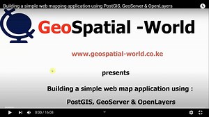 使用PostGIS，GeoServer和Openlayer构建简单的web地图应用