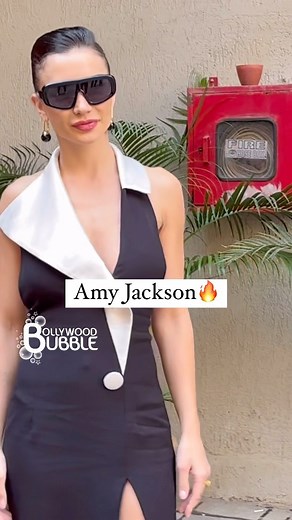 Bollywood Bubble on Instagram: "Amy Jackson flaunting a hot black and white ensemble as she gets papped in Andheri . . @iamamyjackson #amyjackson #bollywoodbubble"