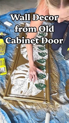 I Turned an Old Cabinet Door Into THIS! 😍♻️ | Vacation Rental DIY