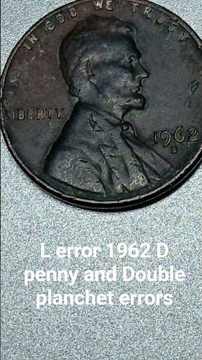 very rare planchet 1962 D Penny error