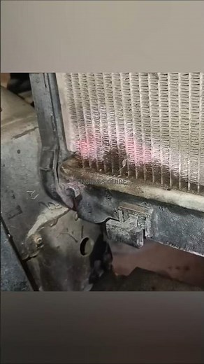 RADIATOR LEAK COOLANT LEAK #engine #radiator #mechanic Car overheating