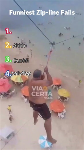 Funniest Zip-Line Fails