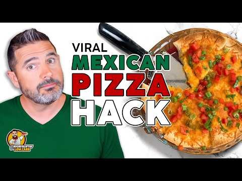 Let's make a LOW CARB version of the Taco Bell MEXICAN PIZZA HACK!