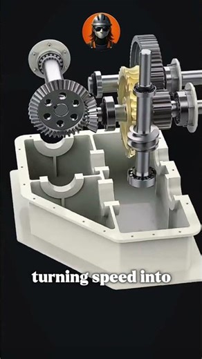 Custom Gearbox Animation | Speed Turned into Power #gearbox #customgearbox #mechanic #dr.machina