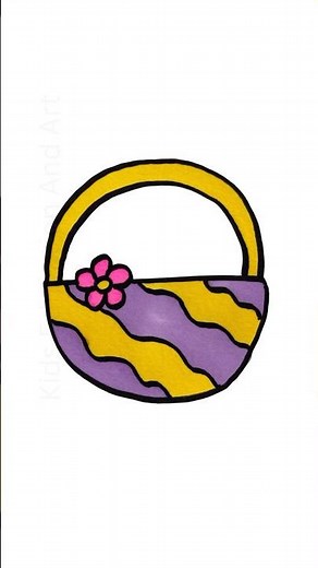 Tote bag 💼 Easy drawing for kids #howtodraw #handbag #cutedrawing #kidsart #kidstv #kidsvideo #diy