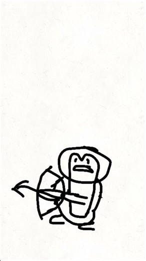 Archery #animation #flipaclip #drawing #fyp #video #viral #archery #bow #arrow #penguin