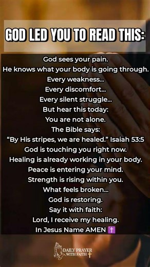 God Led You To Read This For A Reason | Powerful Healing prayer 🕊️