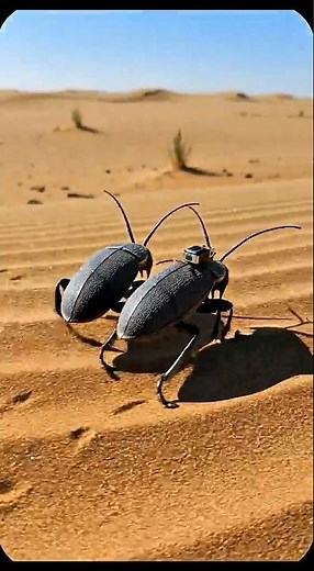 Darkling beetle desert life journey#DesertLife #Beetle #Wildlife #Nature #Survival