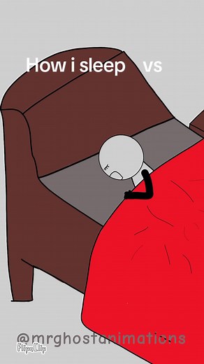 How I sleep vs how I wake up🤣 .... #mrghostanimation #animation #fyp #funny #goviral #reels