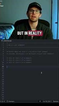 Python Basics — Comments & Multiline Comments