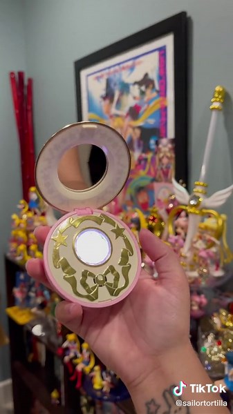 My “real” cosplay prop Sailor Moon wands & compacts. Look for “Proplica” items on my Amazon store to buy yours! #sailormoon #sailormoomcosplay #kawaii