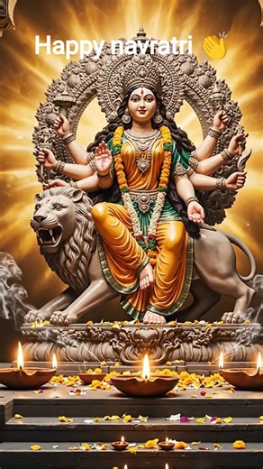 Mata Durga Mandir Par Phoolon Ki Baarish 🌸🙏 #bhakti #trending #short