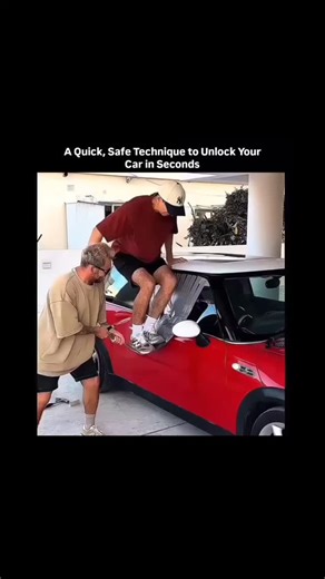 sci || teach || physics || on Instagram: "A quick, safe technique to unlock your car in seconds 🚗🔓 This method uses simple physics, not force No broken glass, no damaged door Designed for emergency situations only Professionals rely on precision and patience One small move makes a big difference Understanding the lock mechanism is key Rushing can cause costly damage Skill matters more than strength here Smart solutions always beat brute force"