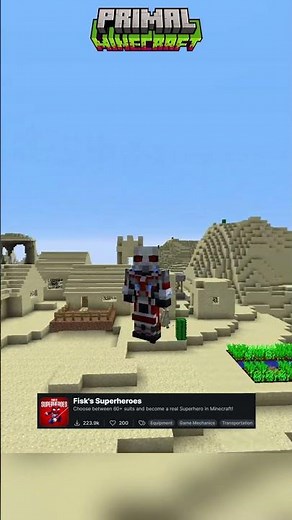 Fisk’s Superheroes Mod - Unlock Your Favorite Superpowers in Minecraft! #minecraft #shorts