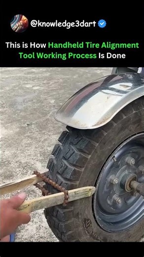 This is How Handheld Tire Alignment Tool Working Process Is Done #automobile