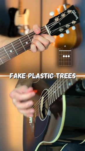 344K views · 2.9K reactions | fake plastic trees (radiohead) guitar tutorial #guitarlesson #radiohead #acousticguitar | Guitar Coaching Online | Facebook
