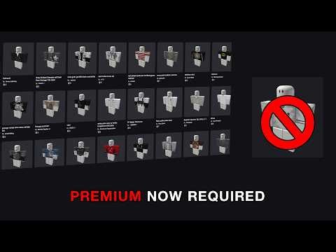 ROBLOX PREMIUM NOW REQUIRED TO SELL 2D CLOTHING! Roblox CONTINUES to be GREEDY.