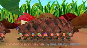 【史上最全英文儿歌单曲收集】Ants go marching