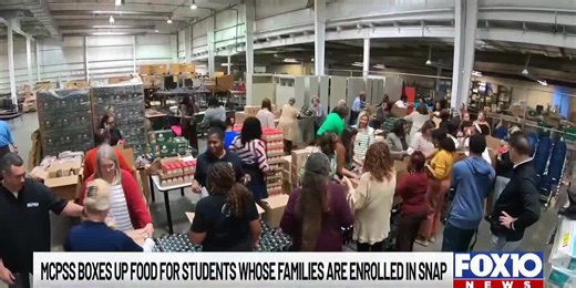 MCPSS boxes up food for students whose families are enrolled in SNAP