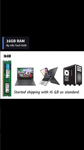 Every RAM Size Explained💾- 16GB RAM! Is 16GB RAM the perfect amount for most users in 2026💻🚀 #shorts