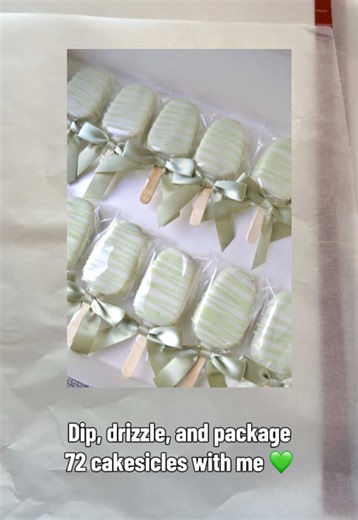There’s just something about sage green 💚😍 Absolutely loving my @Cake by Kaity popper! #cakepops #homebaker #baptism #sagegreen #cakesicles