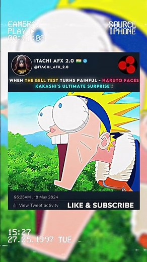 🤯 NARUTO FACES KAKASHI'S ULTIMATE HIDDEN FINGER JUTSU 🥶 #viralshort