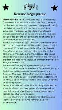 Hommage à Pierre Vassiliu (1937–2014), auteur‑compositeur‑interprète au parcours libre et atypique.