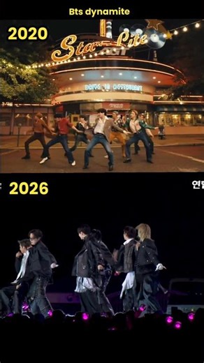 Bts dynamite 2020 Vs 2026 😍🔥 #shorts